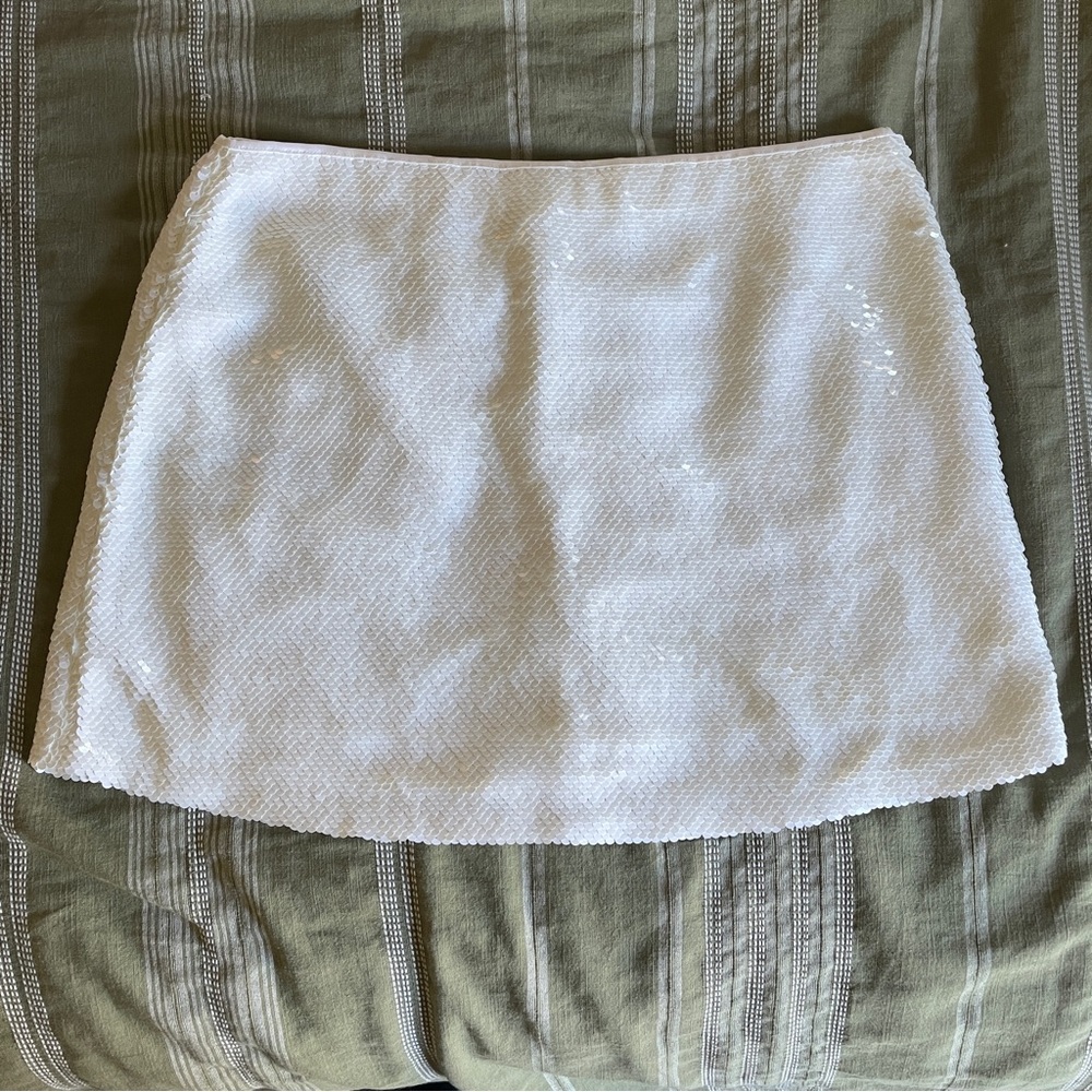 Abercrombie & Fitch White Mini Skort